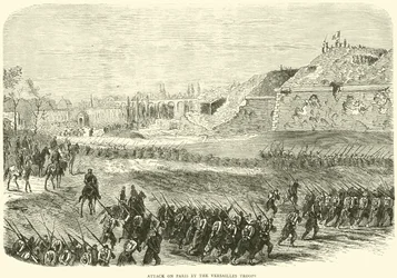 Aanval op Parijs door de troepen van Versailles, maart 1871