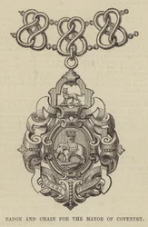 Badge en ketting voor de burgemeester van Coventry