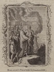 De profetie van Balaam (gravure)
