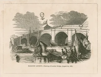 Ballonvaart bij de opening van de nieuwe London Bridge
