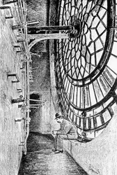 Achter de klokwijzerplaat van Big Ben