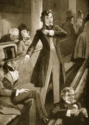 Benjamin Disraeli houdt zijn eerste toespraak in het Huis