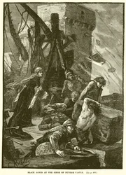 Zwarte Agnes bij het beleg van kasteel Dunbar