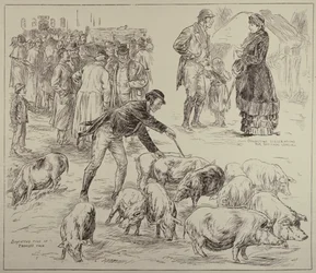 Boycotten in Ierland, uit The Illustrated London News, 4 oktober 1886