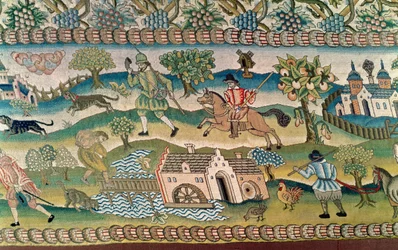 Bradford Tafelkleed, (detail)