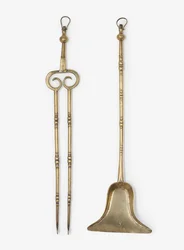Messing tang en schep, ca.1650-99