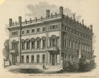 Bridgewater House, onlangs gebouwd voor de Earl of Ellesmere