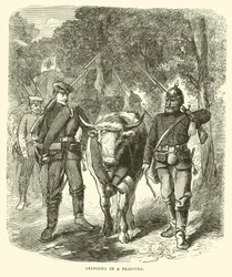 Een gevangene binnenbrengen, september 1870