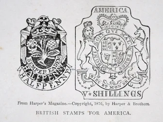 Britse postzegels voor Amerika