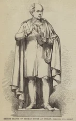 Bronzen Standbeeld van Thomas Moore in Dublin