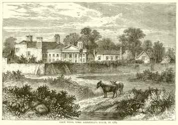 Caen Wood, Huis van Lord Mansfield in 1785