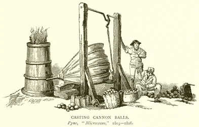 Gieten van kanonskogels