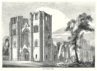 Kathedraal van Elgin (gravure)