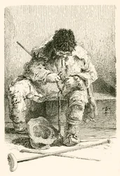 Kettingmaker, die zei dat hij geen bedelaar was