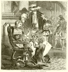 Karel II en de hertogin van Portsmouth