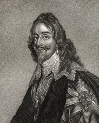 Karel I, gegraveerd door Bocquet, uit 