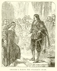 Karel I neemt de Sprekersstoel