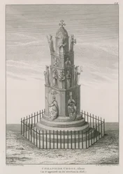 Cheapside kruis zoals het verscheen in 1606