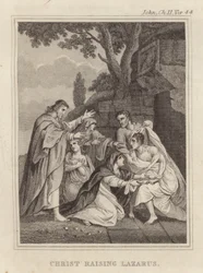 Christus wekt Lazarus op