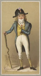 Kerstkaart (chromolitho)