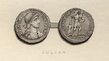 Munt uit de tijd van Julianus de Afvallige