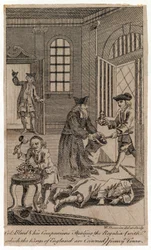 Kolonel Blood en zijn metgezellen stelen de kroonjuwelen