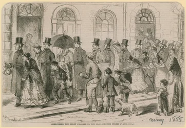 Het nachtelijke transport naar de Marlborough Street politierechtbank