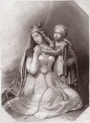 Constance van Bretagne, weduwe van Geoffroy Plantagenet (Het leven en de dood van koning Jan) Lady Constance weduwe van Geoffrey II, hertog van Bretagne (Het leven en de dood van koning Jan) in - 