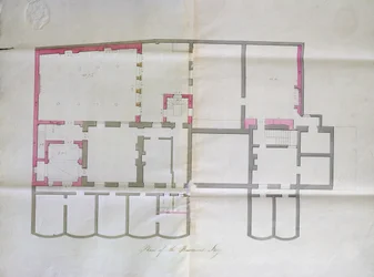 Contracttekening voor de kelder van de Royal Institution, 1800