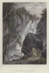 Corra Linn, nabij Lanark, Schotland