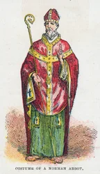 Kostuum van een Normandische abt