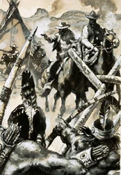 Cowboys en indianen in oorlog