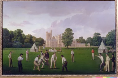Cricket bij Canford Manor, 1855