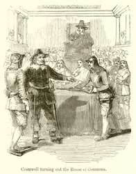 Cromwell zet het Lagerhuis buiten