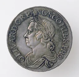 Kroon van Oliver Cromwell (1599-1658), Londen Munt, 1658 (voorzijde)