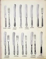 Bestekontwerpen, uit een handelscatalogus van huishoudelijke goederen en fittingen, c.1890-1910