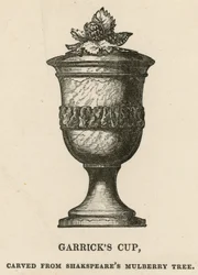 David Garricks beker, gesneden uit William Shakespeares moerbeiboom