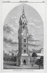 Delhi Klokkentoren (gravure)