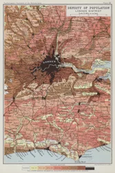 Bevolkingsdichtheid, Londens district