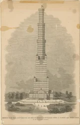 Ontwerp door Charles Burton voor de ombouw van Crystal Palace