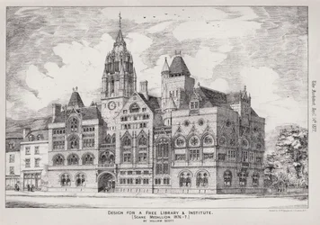 Ontwerp voor een Vrije Bibliotheek en Instituut, Soane Medaillon