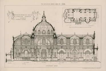 Ontwerp voor het voorgestelde nieuwe oratorium van St. Philip Neri