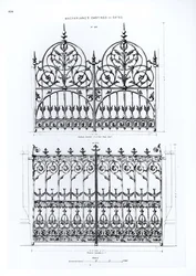Ontwerpen voor gietijzeren hekken, uit Macfarlanes Castings