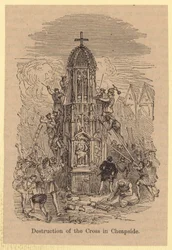 Vernietiging van het kruis in Cheapside