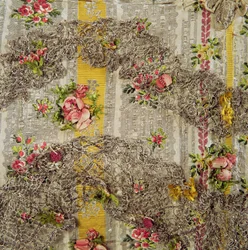 Detail van een modepopjurk