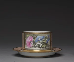 Schaal, gemaakt door Worcester Porselein Fabriek, ca. 1810