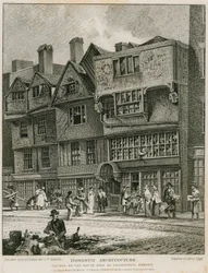 Woonarchitectuur: huizen aan de zuidkant van Leadenhall Street, Londen