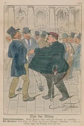 Don de Borse; cartoon