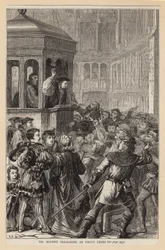 Dr Bourne preekt bij St Pauls Cross