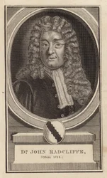 Dr John Radcliffe, overleden 1714
